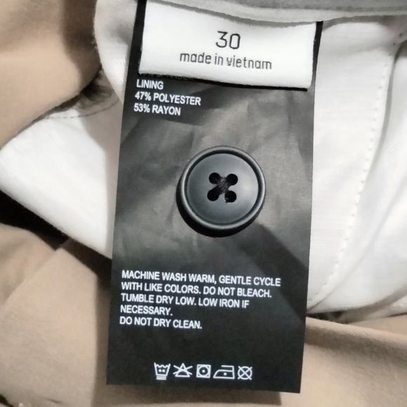 BRADY Structured Short Khaki Performance Men's Golf Shorts Green Sz 32(Act Sz33) - Picture 4 of 6